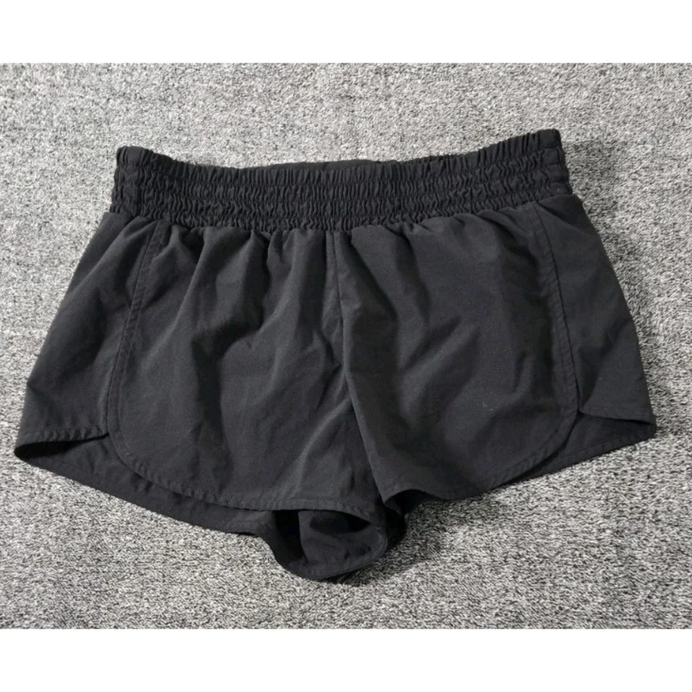 Zella Women Black Athletic‎ Runnjng Yoga Sports Shorts Sz Medium 28x3
